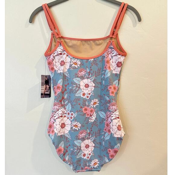 NWT Eleve Farrah Seascape leotard L - Picture 4 of 9